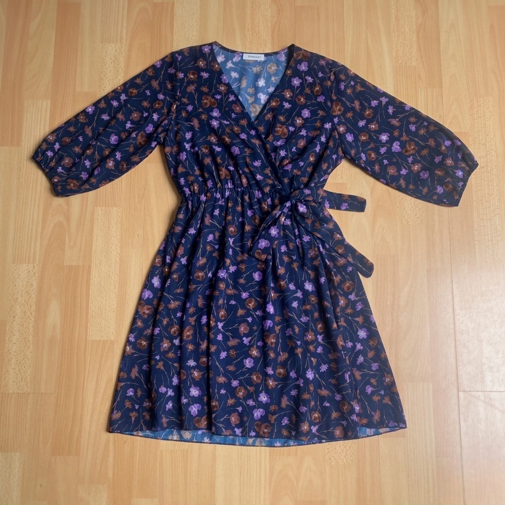Nieuw wikkeljurk van Paprika — Marine & Floral — T2 (46) – photo 2